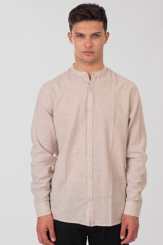 Πουκάμισο Rebase 251RGS-5057 Beige