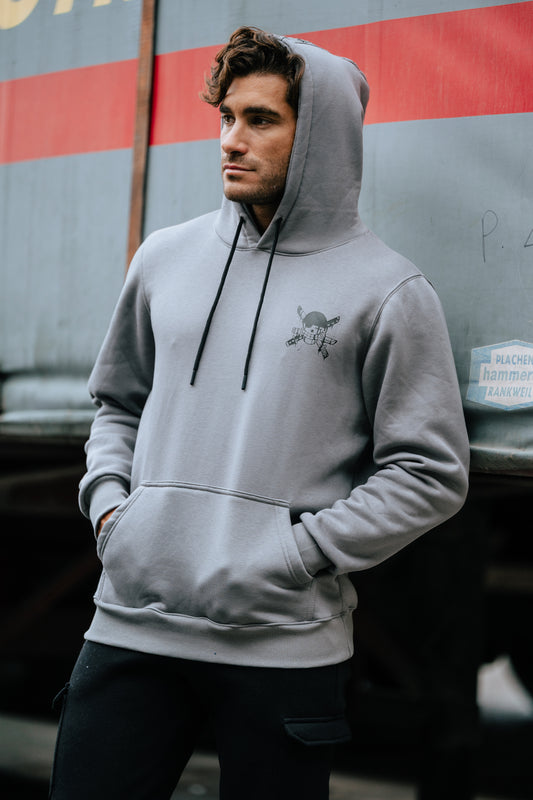 Φούτερ Κουκούλα Clever Γκρι | Πειρατής