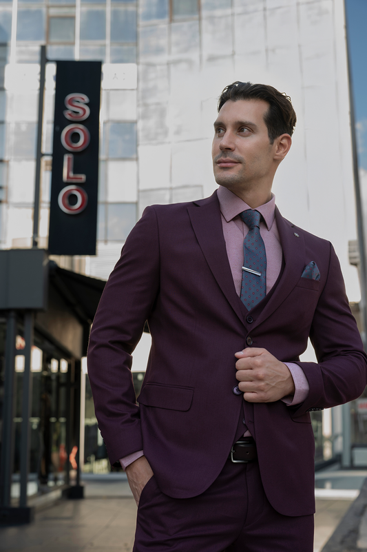 Ανδρικό Κοστούμι Boston | Μπορντό