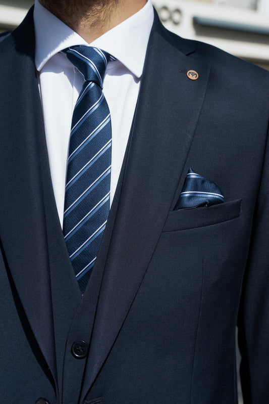 Κοστούμι Makis Tselios Σκούρο Μπλε